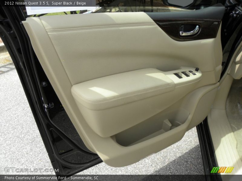 Super Black / Beige 2012 Nissan Quest 3.5 S
