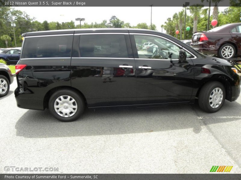 Super Black / Beige 2012 Nissan Quest 3.5 S