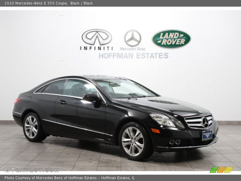 Black / Black 2010 Mercedes-Benz E 350 Coupe