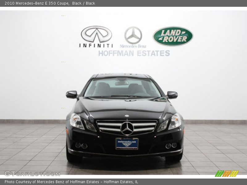 Black / Black 2010 Mercedes-Benz E 350 Coupe