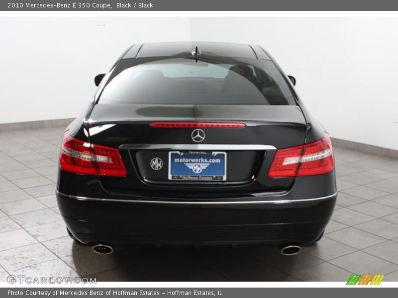 Black / Black 2010 Mercedes-Benz E 350 Coupe