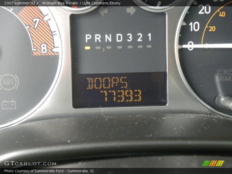 Midnight Blue Metallic / Light Cashmere/Ebony 2007 Hummer H3 X