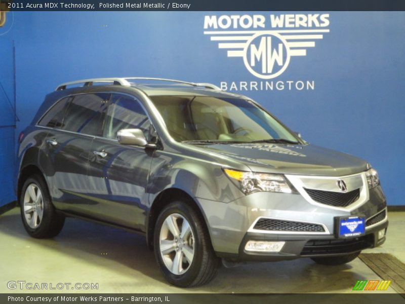 Polished Metal Metallic / Ebony 2011 Acura MDX Technology