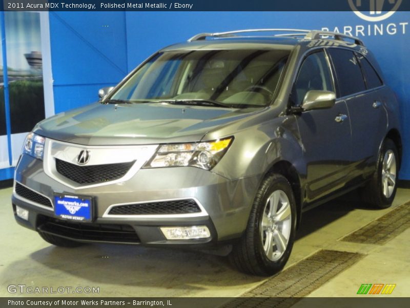 Polished Metal Metallic / Ebony 2011 Acura MDX Technology