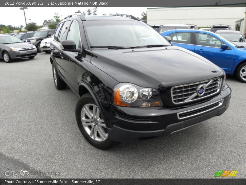 Black Sapphire Metallic / Off Black 2012 Volvo XC90 3.2