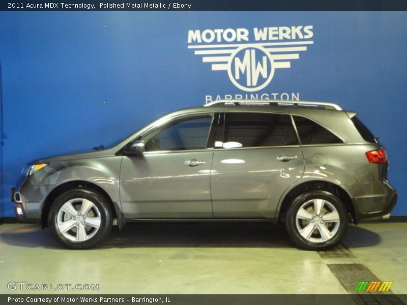 Polished Metal Metallic / Ebony 2011 Acura MDX Technology