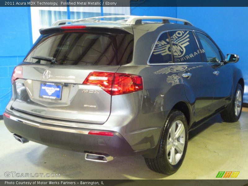 Polished Metal Metallic / Ebony 2011 Acura MDX Technology