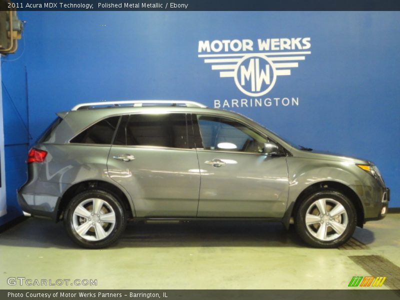 Polished Metal Metallic / Ebony 2011 Acura MDX Technology