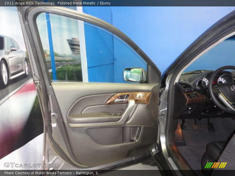 Polished Metal Metallic / Ebony 2011 Acura MDX Technology