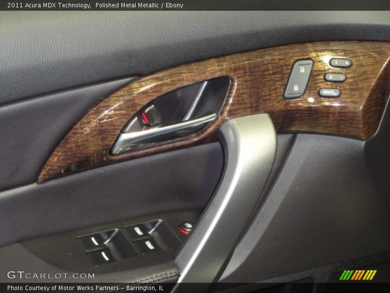 Polished Metal Metallic / Ebony 2011 Acura MDX Technology