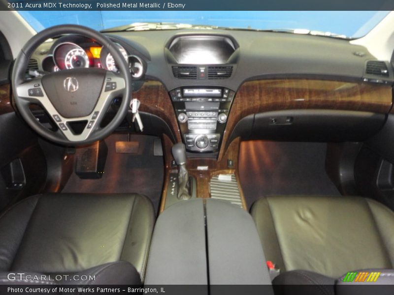 Polished Metal Metallic / Ebony 2011 Acura MDX Technology