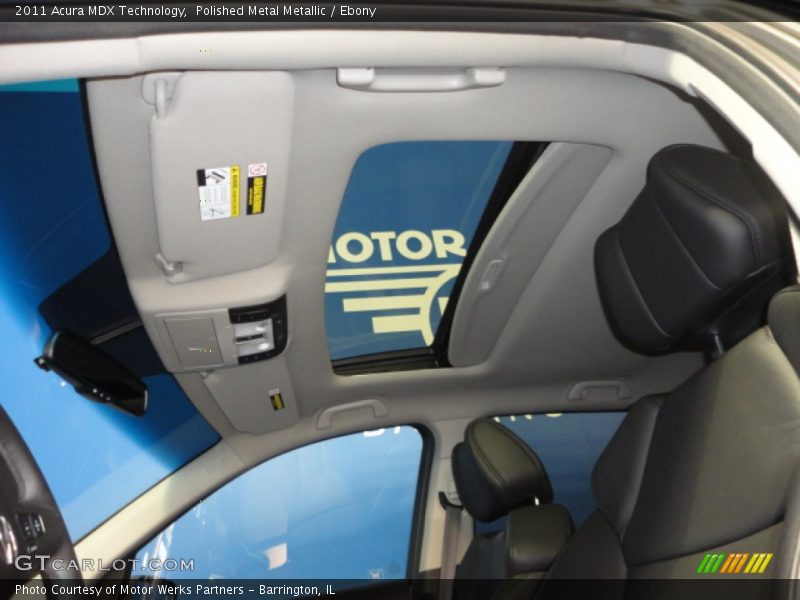 Polished Metal Metallic / Ebony 2011 Acura MDX Technology