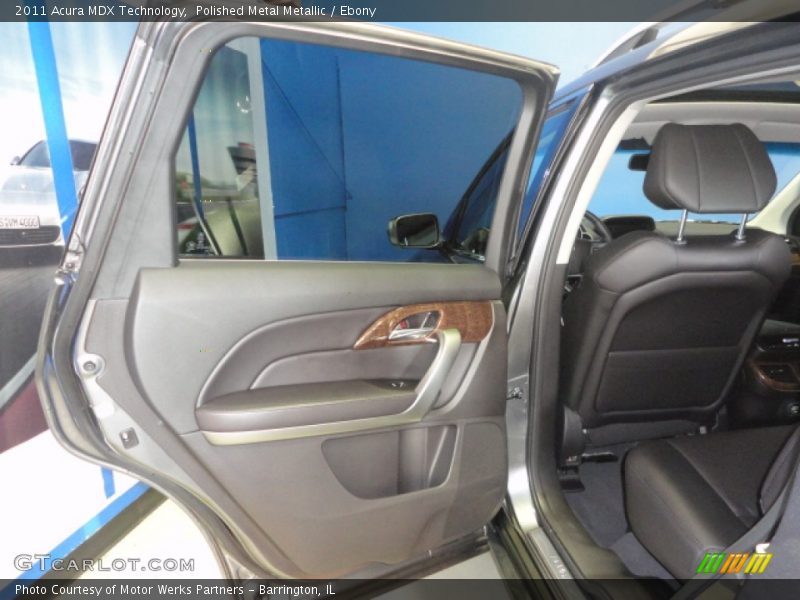 Polished Metal Metallic / Ebony 2011 Acura MDX Technology