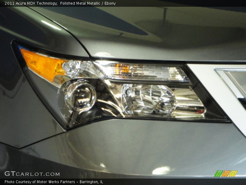 Polished Metal Metallic / Ebony 2011 Acura MDX Technology
