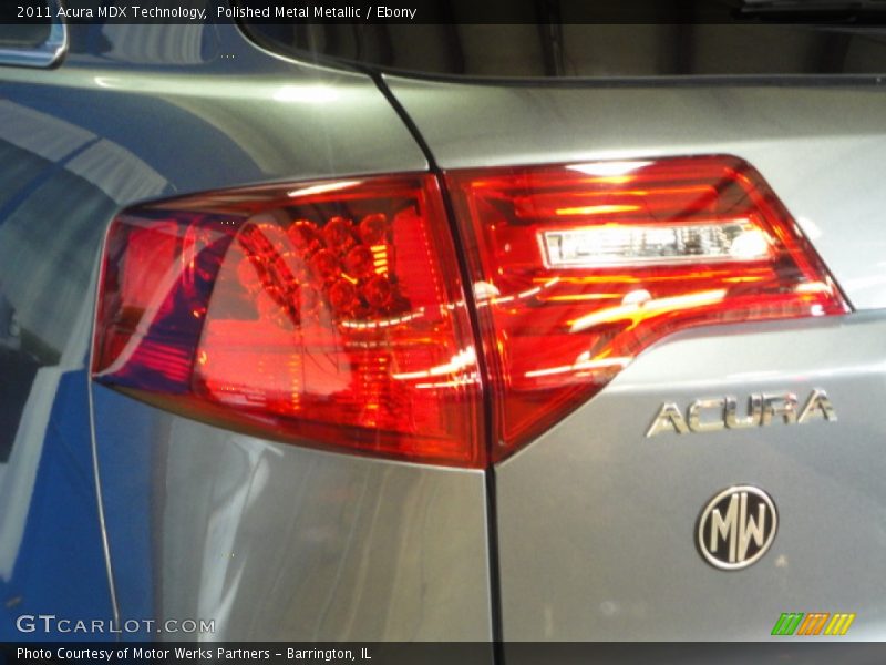 Polished Metal Metallic / Ebony 2011 Acura MDX Technology