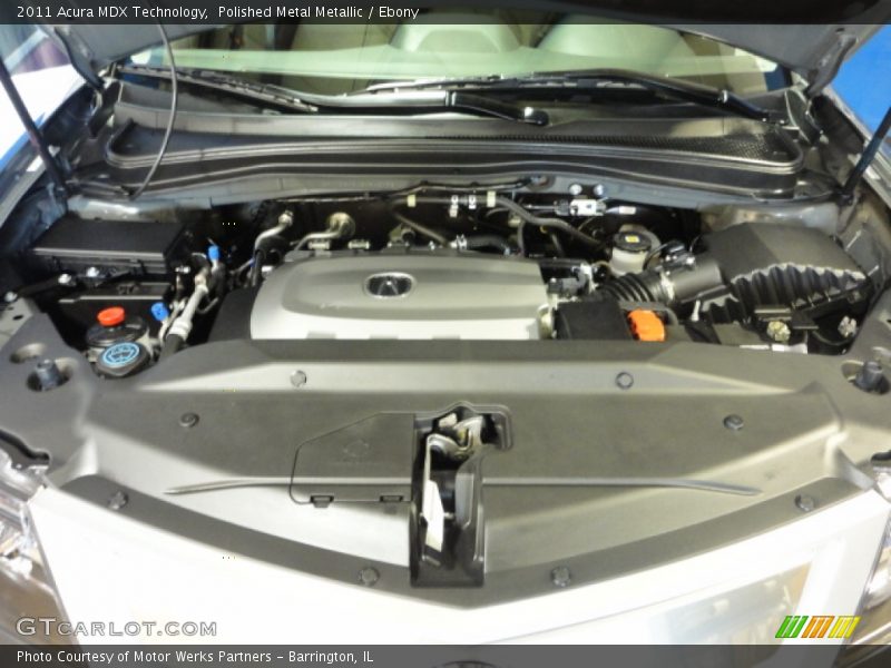 Polished Metal Metallic / Ebony 2011 Acura MDX Technology