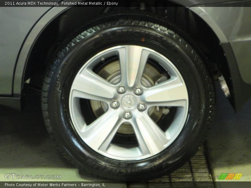 Polished Metal Metallic / Ebony 2011 Acura MDX Technology