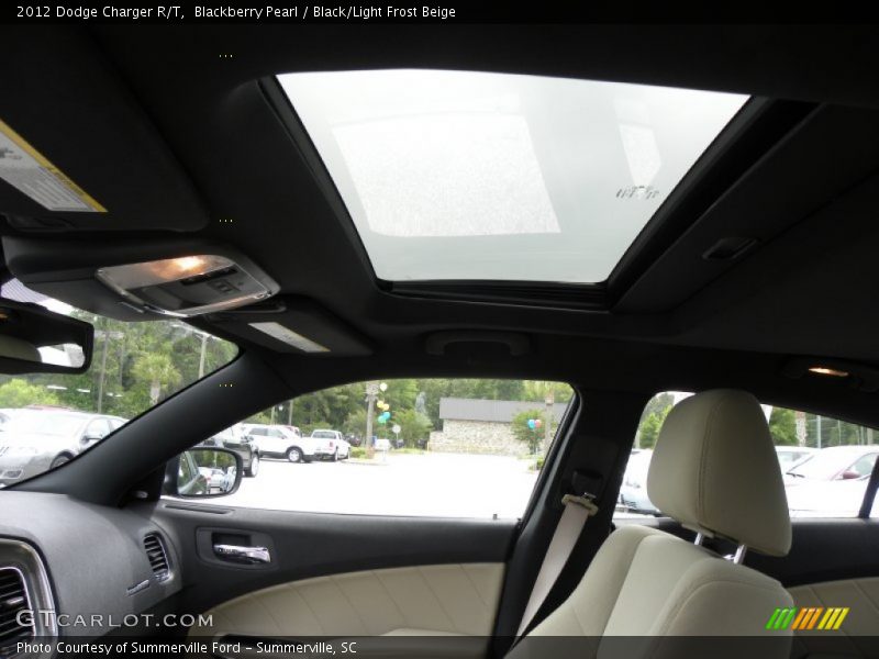 Blackberry Pearl / Black/Light Frost Beige 2012 Dodge Charger R/T