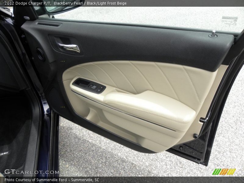 Blackberry Pearl / Black/Light Frost Beige 2012 Dodge Charger R/T