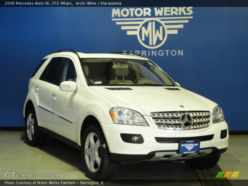 Arctic White / Macadamia 2008 Mercedes-Benz ML 350 4Matic