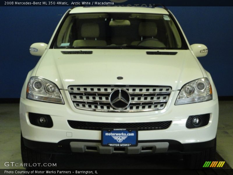 Arctic White / Macadamia 2008 Mercedes-Benz ML 350 4Matic