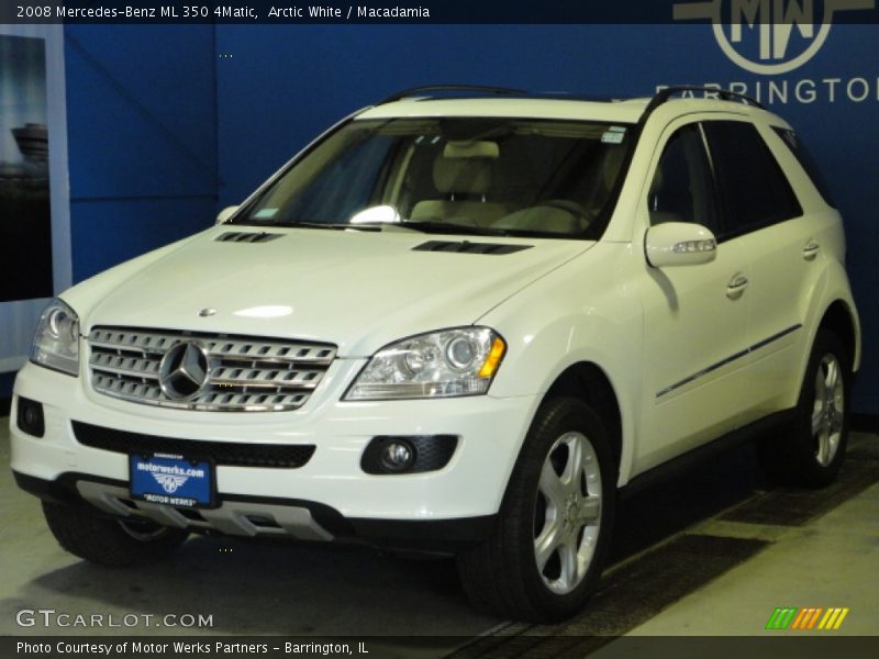 Arctic White / Macadamia 2008 Mercedes-Benz ML 350 4Matic