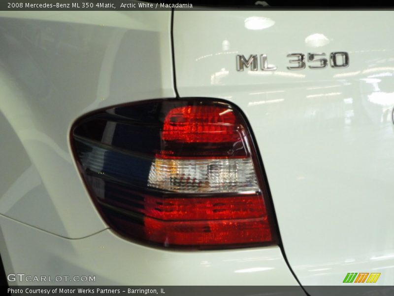Arctic White / Macadamia 2008 Mercedes-Benz ML 350 4Matic