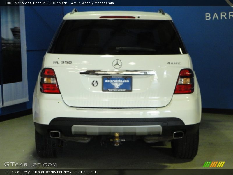 Arctic White / Macadamia 2008 Mercedes-Benz ML 350 4Matic