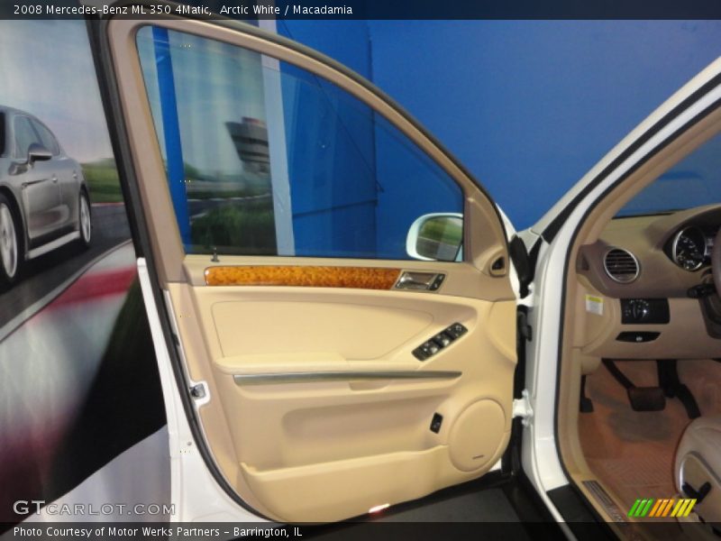 Arctic White / Macadamia 2008 Mercedes-Benz ML 350 4Matic