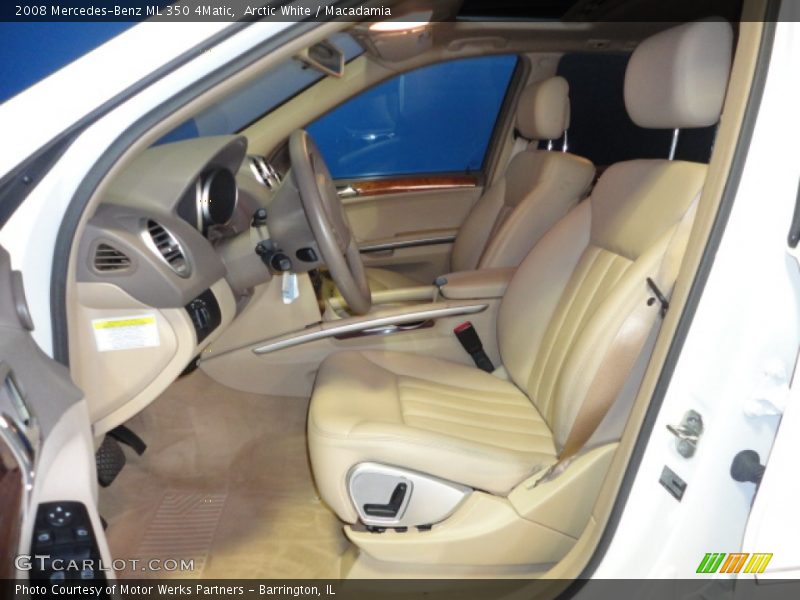 Arctic White / Macadamia 2008 Mercedes-Benz ML 350 4Matic