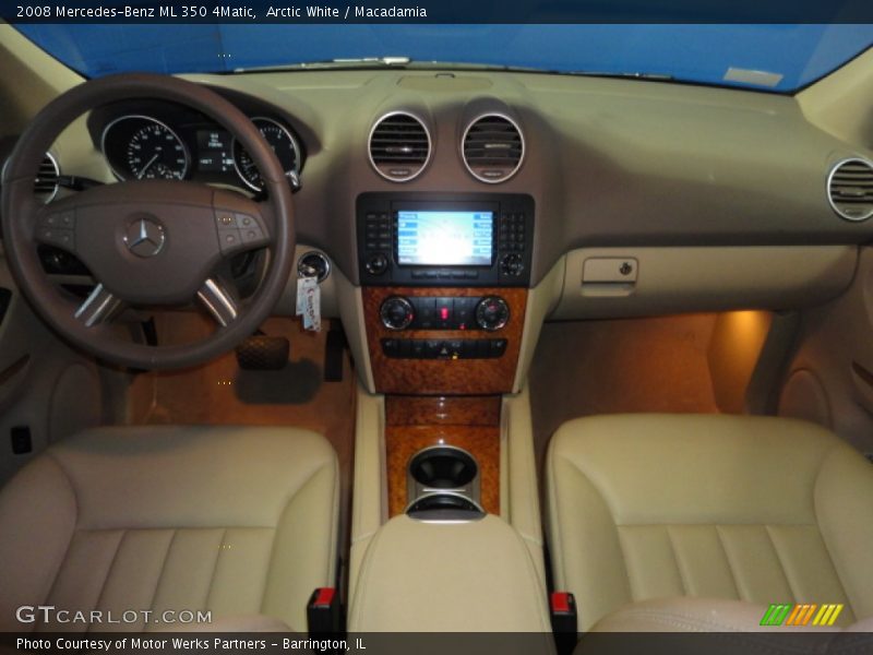 Arctic White / Macadamia 2008 Mercedes-Benz ML 350 4Matic