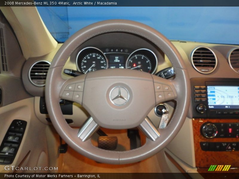 Arctic White / Macadamia 2008 Mercedes-Benz ML 350 4Matic