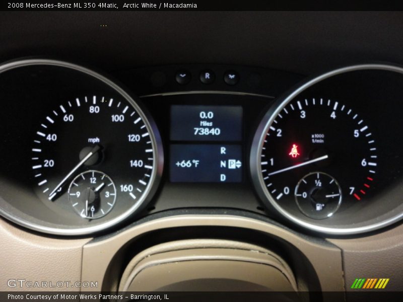 Arctic White / Macadamia 2008 Mercedes-Benz ML 350 4Matic