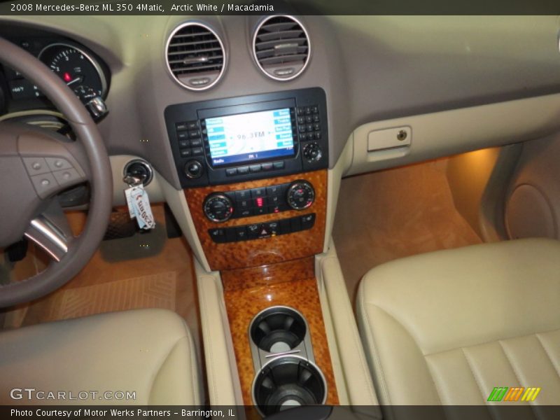 Arctic White / Macadamia 2008 Mercedes-Benz ML 350 4Matic