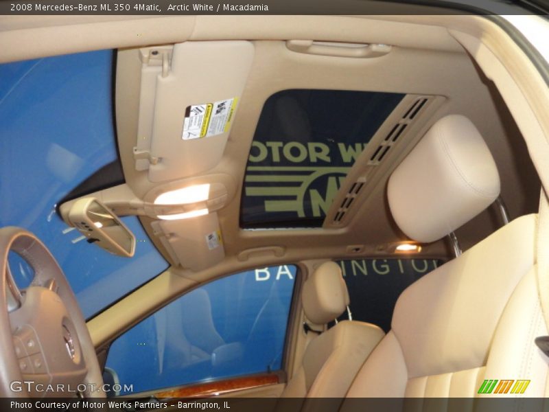 Arctic White / Macadamia 2008 Mercedes-Benz ML 350 4Matic