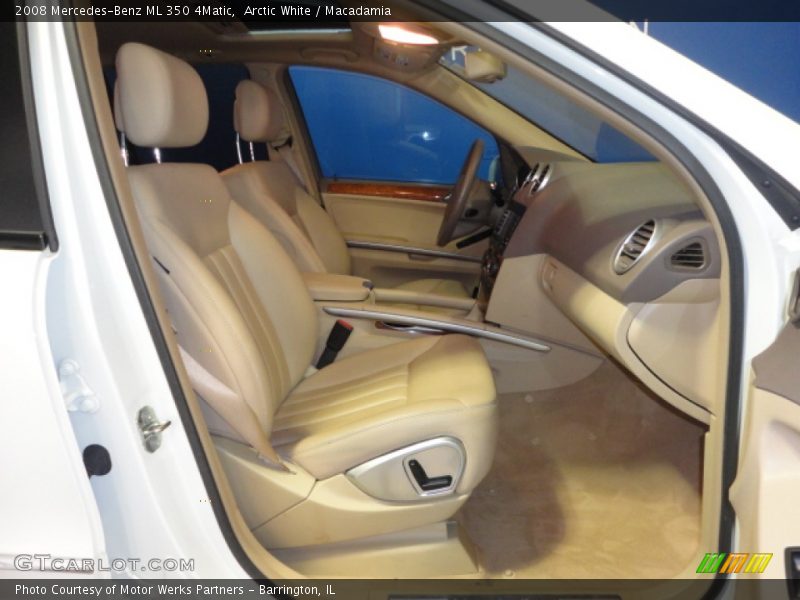 Arctic White / Macadamia 2008 Mercedes-Benz ML 350 4Matic