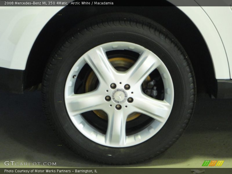 Arctic White / Macadamia 2008 Mercedes-Benz ML 350 4Matic