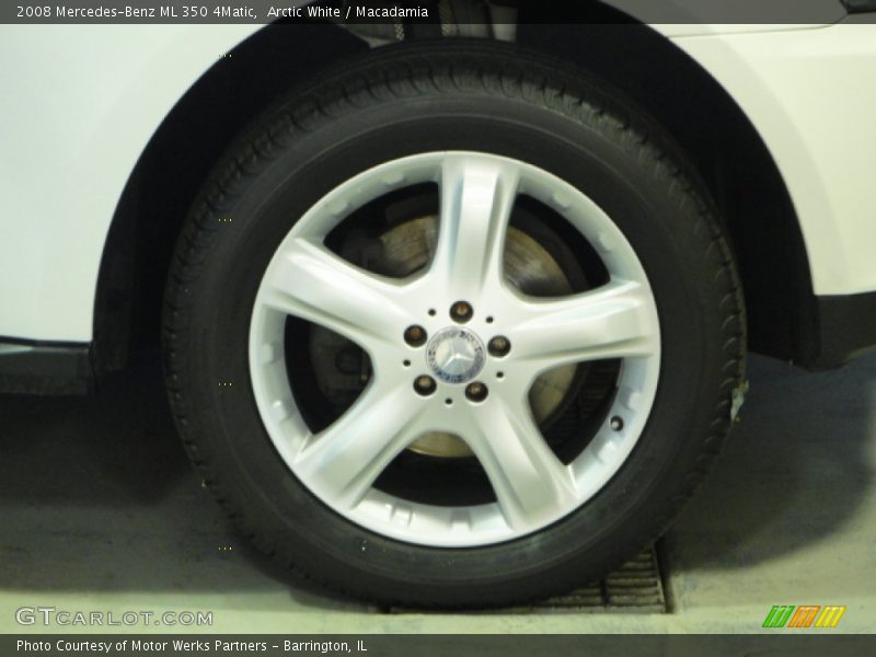Arctic White / Macadamia 2008 Mercedes-Benz ML 350 4Matic