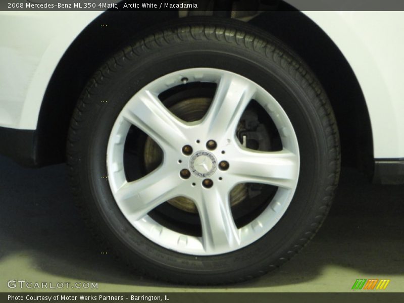 Arctic White / Macadamia 2008 Mercedes-Benz ML 350 4Matic