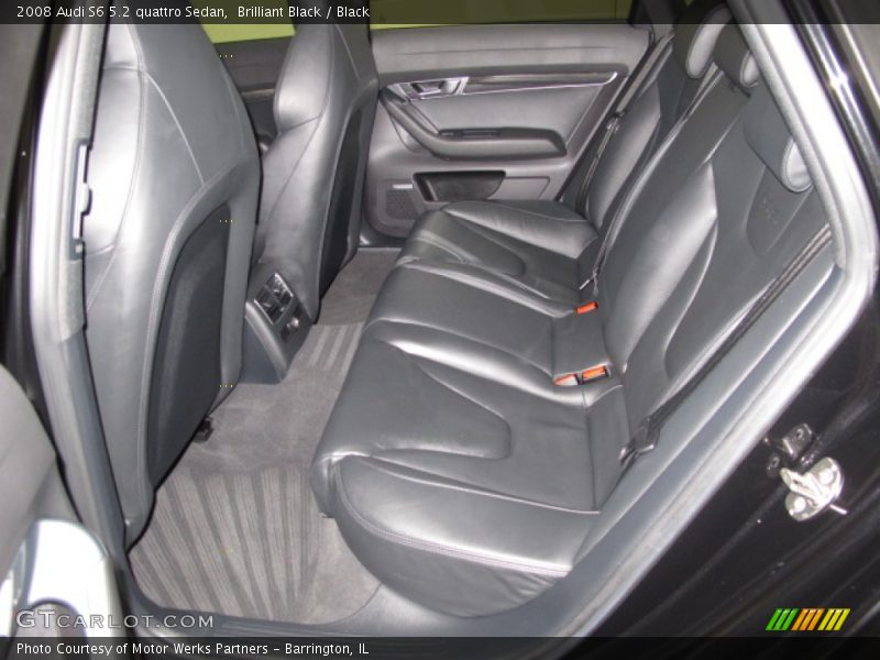 Rear Seat of 2008 S6 5.2 quattro Sedan