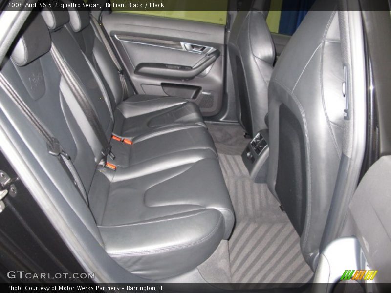Rear Seat of 2008 S6 5.2 quattro Sedan