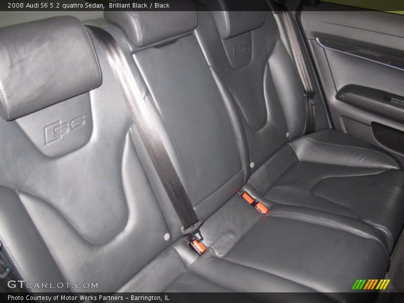 Rear Seat of 2008 S6 5.2 quattro Sedan