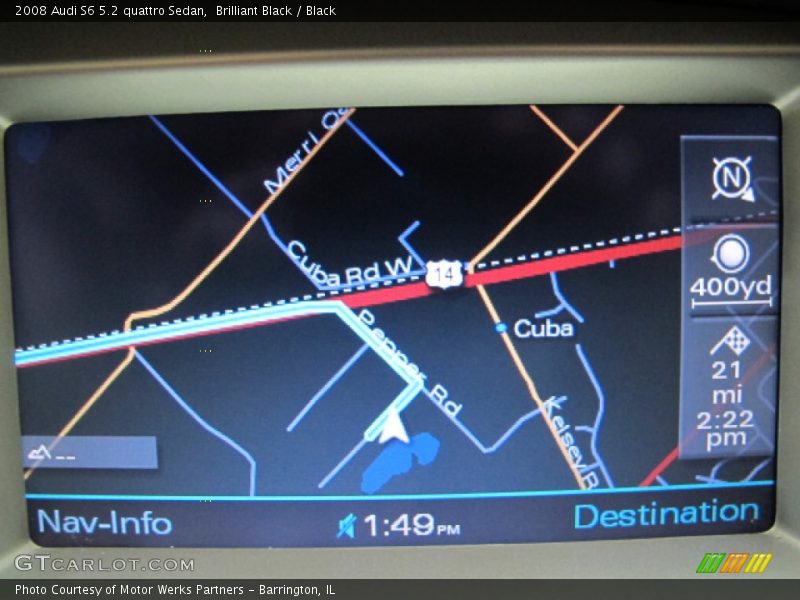 Navigation of 2008 S6 5.2 quattro Sedan