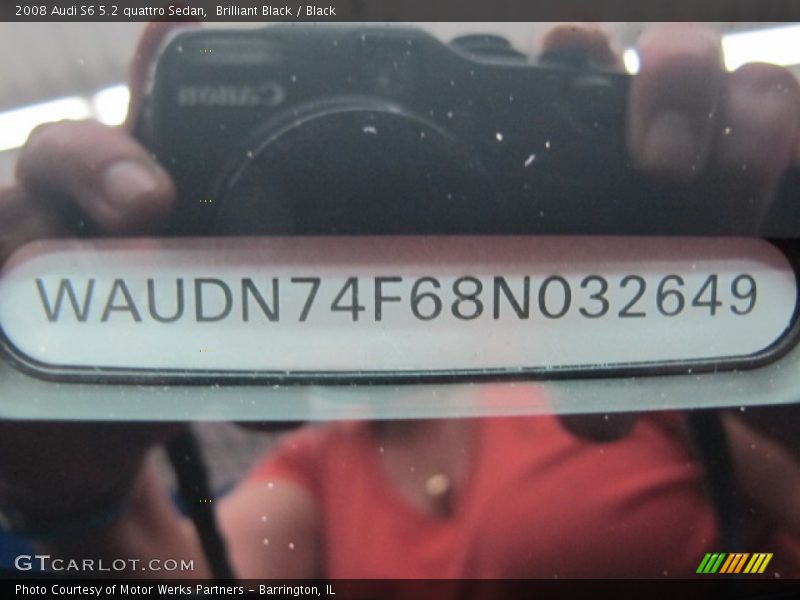 Brilliant Black / Black 2008 Audi S6 5.2 quattro Sedan