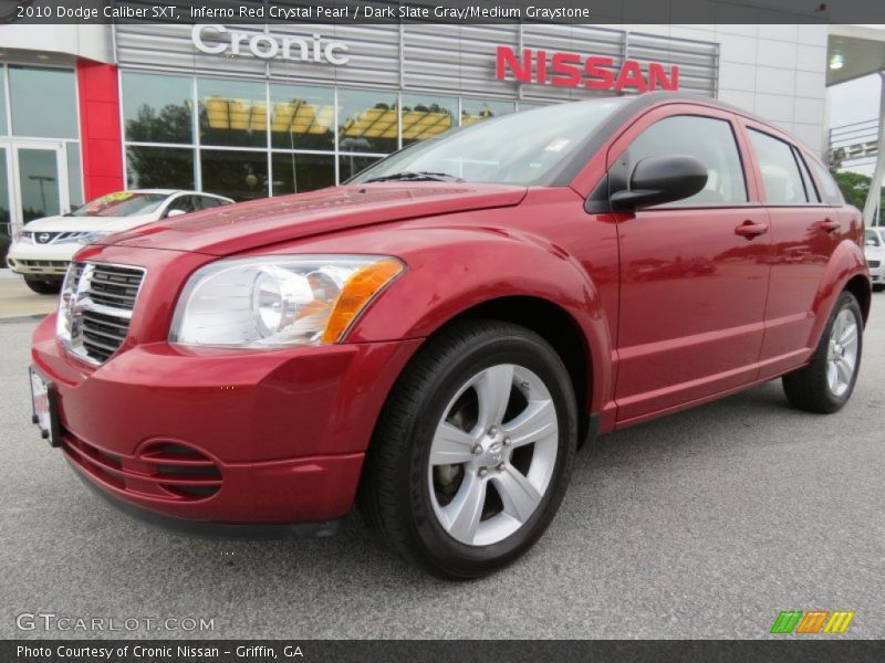 Inferno Red Crystal Pearl / Dark Slate Gray/Medium Graystone 2010 Dodge Caliber SXT