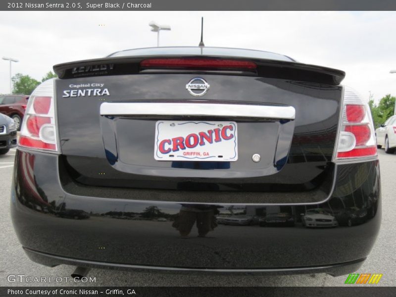 Super Black / Charcoal 2012 Nissan Sentra 2.0 S