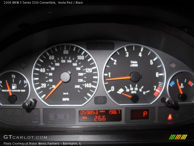 Imola Red / Black 2006 BMW 3 Series 330i Convertible