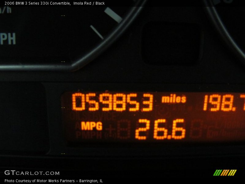 Imola Red / Black 2006 BMW 3 Series 330i Convertible