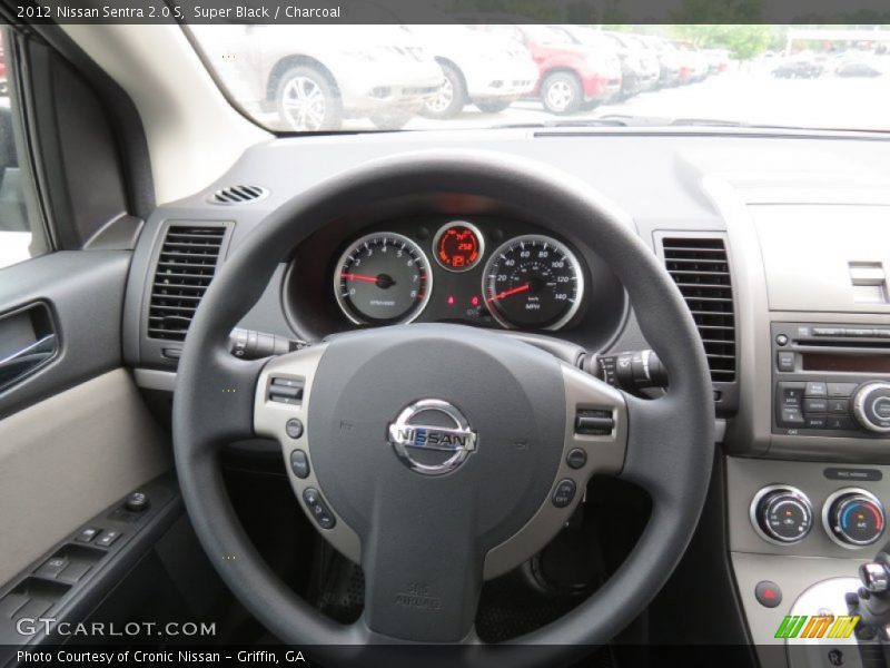 Super Black / Charcoal 2012 Nissan Sentra 2.0 S