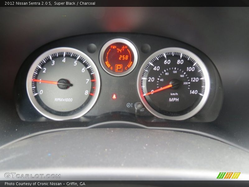 Super Black / Charcoal 2012 Nissan Sentra 2.0 S